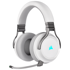 Corsair VIRTUOSO RGB WIRELESS High-Fidelity Gaming Headset — White (AP) (Ca-9011186-Ap)