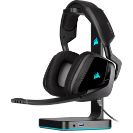 Corsair Void Elite Carbon Black Usb Wired Premium Gaming Headset Ca-9011203-Ap