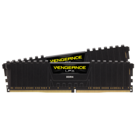 CORSAIR Vengeance LPX DDR4, 3000MHz 16GB 2 x 288 DIMM, Unbuffered, 16-20-20-38, Black Heat spreader, 1.35V, XMP 2.0, Supports 6th Intel Core i5/i7 Cmk16Gx4M2D3000C16