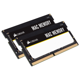 CORSAIR DDR4, 2666MHz 16GB 2x260 SODIMM 1.2V, Apple Qualified, Unbuffered, 18-18-18-43 Cmsa16Gx4M2A2666C18