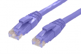 4cabling 2.5m Cat 6 Ethernet Network Cable: Purple