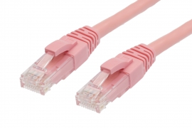 4cabling 15m Cat 6 Ethernet Network Cable: Pink 004.002.7020