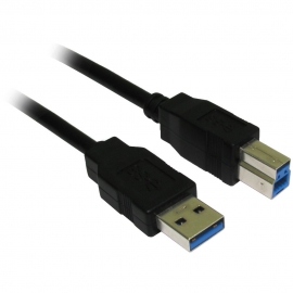 4cabling 2m Usb 3.0 Am-bm Cable: Black 005.002.0042