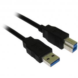 4cabling 3m Usb 3.0 Am-bm Cable: Black 005.002.0043