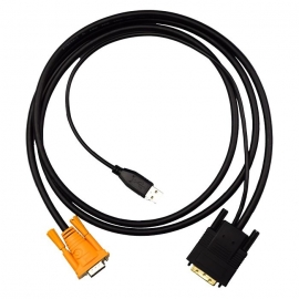 4Cabling 1.8M Kvm Vga-Dvi Convert Digital Signal Cable Vga-Dvi24