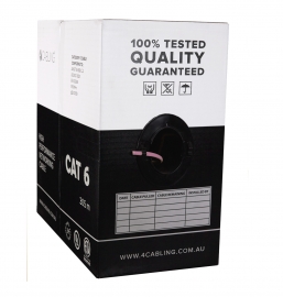 Cat 6 Ethernet Cable W/ Solid Conductors 305m Reel Box - Pink Sld.c6utp.pink.r