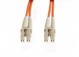 4cabling  20m Lc-lc Om1 Multimode Fibre Optic Cable: Orange Fl.om1lclc20m