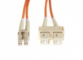 4cabling 3m Lc-sc Om1 Multimode Fibre Optic Cable: Orange Fl.om1lcsc3m