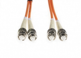 4cabling 15m St-st Om1 Multimode Fibre Optic Cable: Orange Fl.om1stst15m