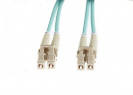 4cabling 20m Lc-lc Om3 Multimode Fibre Optic Cable: Aqua Fl.om3lclc20m