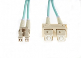 4cabling 0.5m Lc-sc Om4 Multimode Fibre Optic Cable: Aqua 015.006.4200