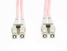 4cabling 0.5m Lc-lc Om1 Multimode Fibre Optic Cable: Salmon Pink Fl.om1lclc05mp
