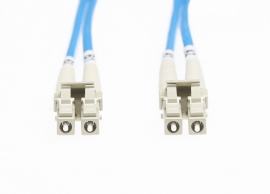 4cabling 3m Lc-lc Om1 Multimode Fibre Optic Cable: Blue Fl.om1lclc3mb