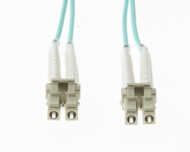4cabling 1m Lc Flexi Boot - Lc Flexi Boot Om4 Multimode Fibre Optic Duplex Patch Lead 015.010.4101