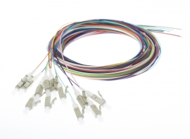 4cabling Fibre Pigtail Lc Om4 Multimode 2m - 12 Pack Rainbow 015.012.1402