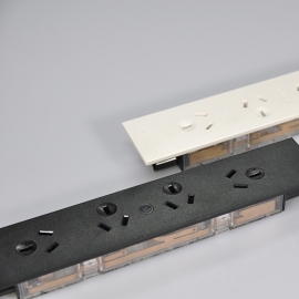 4cabling Elsafe Qifkit Quad Auto Switched Power Outlet 4 Gpo Black 015.020.0050