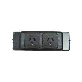 4cabling Elsafe: Pb Series 2 Gpo Black Frame And Faceplates 150680