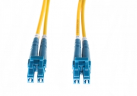 15M Lc-Lc Os1/ Os2 Singlemode Fibre Optic Cable : Yellow