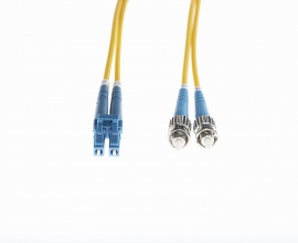 4Cabling 2M Lc-St Os1/ Os2 Singlemode Fibre Optic Cable : Yellow (Fl.Os2Lcst2M)