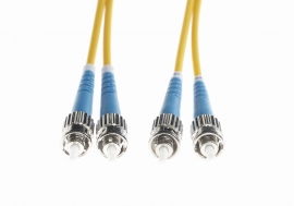 4Cabling 5M St-St Os1/ Os2 Singlemode Fibre Optic Cable : Yellow (Fl.Os2Stst5M)