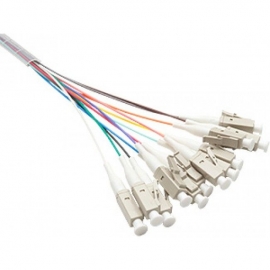4Cabling Fibre Pigtail Lc Om1 Multimode 2M: 12 Pack Rainbow 015.012.1102