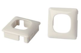 4cabling Elsafe | Workstation Data Bezel - 25.4sq Cutout To Suit Au/ Nz “ White 201670