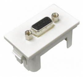 4cabling Elsafe | Qf5 - 1 X Vga Coupler - White  294188