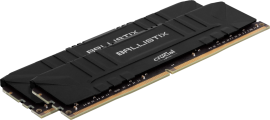 Crucial Ballistix 16GB Kit (2 x 8GB) DDR4-3200 Desktop Gaming Memory (Bl2K8G32C16U4B)