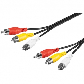4cabling Rca Audio And Video Cable 1.8m 06bavl03