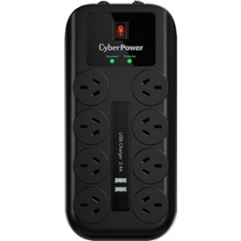 Cyberpower 8-Port Surge Protector With 2Usb Ports Cpsurge08Usb-Anz