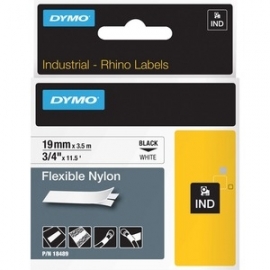 Dymo Indust Tape Flex Nyln 19Mm Wht 18489