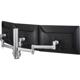 Atdec 400mm Post With Three Monitor Arms - Sil Awms-3-137140-s