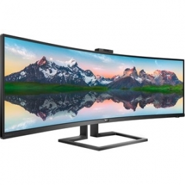 Philips 49In Curved SuperWide Dual QHD LED Monitor 499P9H1
