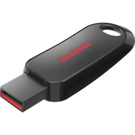 SANDISK CRUZER SNAP USB FLASH DRIVE CZ62 32GB USB2.0 BLACK RETRACTABLE DESIGN (SDCZ62-032G-G35)