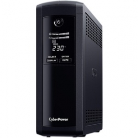 Cyberpower VALUE PRO 1200VA / 720W LINE INTERACTIVE UPS - 2 12V/7.2AH (VP1200ELCD)