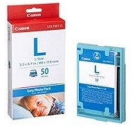 Canon El50 Easy Photo Pack Large Size 50 Sheets For Es1 Es2 Photo Printer 50 Pack Of Ink & Paper