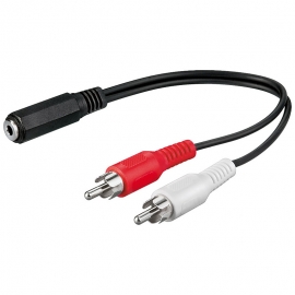 4cabling Stereo 3.5mm Socket To 2 X Red/ White Rca Plug  Cb-midi-57