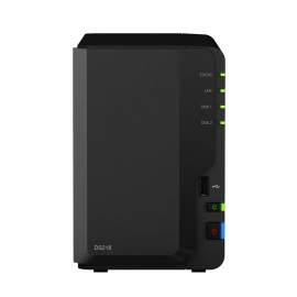 Synology Ds218 2 Bay Nas (No Disk) Rtd1296 Quad Core 2Gb Gbe(1) Usb(3) Twr 2Yr (Ds218)