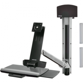 Ergotron Sv Sit Stand Combo Arm, No Worksurface, Polished 45-266-026