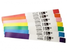 Zebra Z-band Fun Wristband 25x254mm 350 Band/ Cartr Purple Box Of 6 10012713-7k