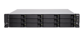 Qnap Ts-1283Xu-Rp-E2124 12 Bay Nas(No Disk) Xeon E-2124 8Gb 10Gbe Sfp+(2) Gbe(4) 2U 3Yr Ts-1283Xu-Rp-E2124