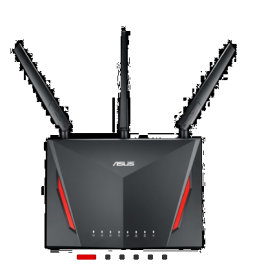 Asus Ac2900 Wireless Mu-Mimo Dual Band Router Gbe(8) Usb 3.0(1) Usb 2.0(1) Ant(4) 3Yr Wty Rt-Ac86U
