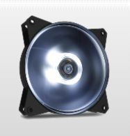 Coolermaster Masterfan Lite Mf120L 120Mm White Led Fan 1200 Rpm R4-C1Ds-12Fw-R1