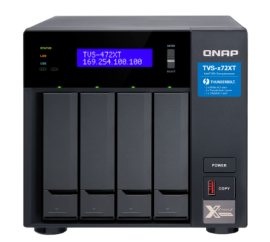 Qnap Tvs-472Xt-Pt-4G 4 Bay Nas(No Disk) Pent-G5400T 4Gb 10Gbe(1) Gbe(2) T3(2) Twr 2Yr Tvs-472Xt-Pt-4G