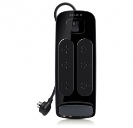 Belkin Ultimate Series 6-way Surge Protector W/ F-type, Tel & Rj45 + $150k (2m Cord) Bv106020au2m