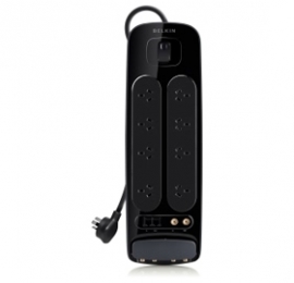 Belkin Ultimate Series 6-way Surge Protector W/ Av, F-type, Tel & Rj45 + $250k (3m Cord) Bv108130au3m