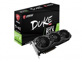 Msi Geforce Rtx 2080 Duke 8g Ddr6 Nvidia Graphic Card Mystic Rgb Trox Fan 2.0 Boost Clock 1845mhz
