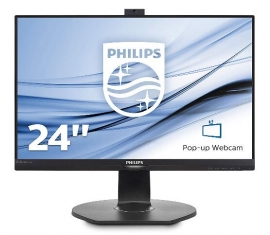 Philips 24In Fhd Ips 1920X1080 5Ms Vga/ Dp/ Hdmi Usd3.0 Speakers Webcam High-Adjustable Vesa 241B7Qpjkeb