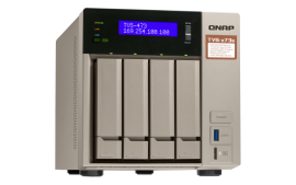 Qnap Tvs-473e-8g 4-bay Nas Amd Rx-421bd 2.1~3.4 Ghz 8gb Ddr4 Ram (max 64gb) 4x 2.5"/ 3.5" + 2x M.2 2280/ 2260 Sata 6gb/ S Slots 4x Gbe Lan 2y Wty Tvs-473e-8g