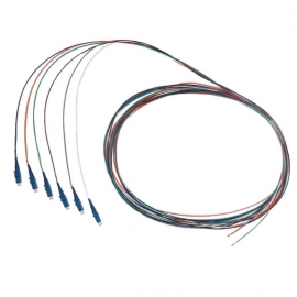 Fibre Pigtail LC OS1/ OS2 Singlemode 2m - 6 pack Rainbow 015.012.1305